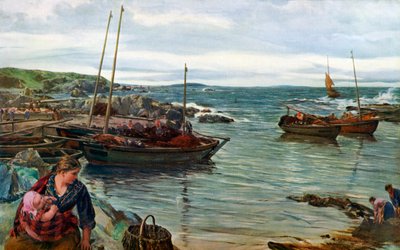 Hemma med tidvattnet, 1880, 1912. av James Clarke Hook