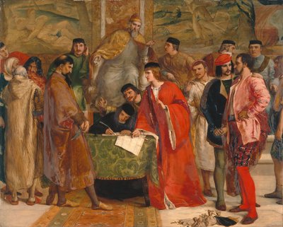 Shylocks nederlag av James Clarke Hook
