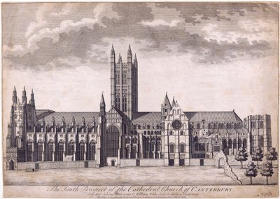 Canterbury Cathedral, ca 1716-37 av James Cole