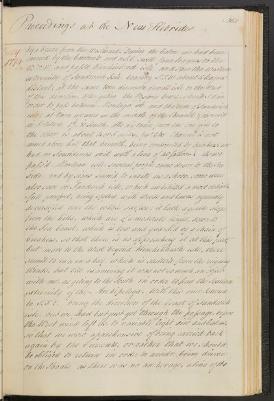 Dagbok från kapten Cooks världsomsegling i HMS "Resolution av James Cook