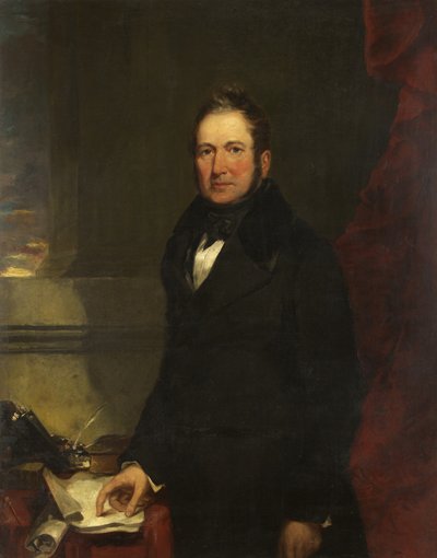Porträtt av William Fripp Esq., D.L., J.P. (olja på duk) av James Curnock