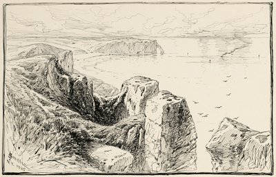 Normandies klippor, nära Etretat av James David Smillie