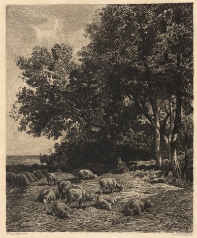 Landskap och får av James David Smillie