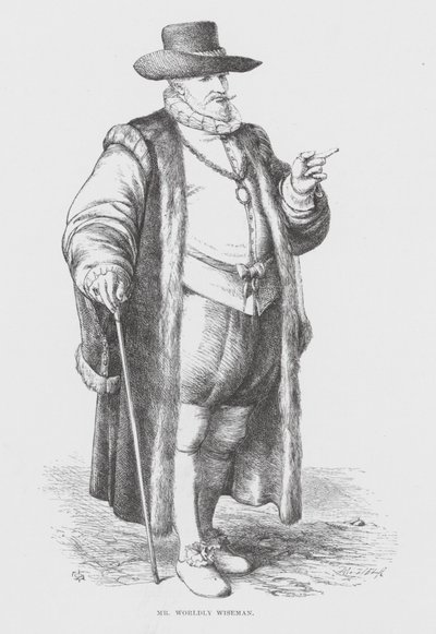 Mr Världsvan Wiseman (gravyr) av James Dawson Watson