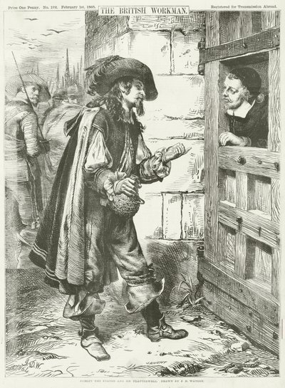 Parley the Porter och Mr Flatterwell (gravyr) av James Dawson Watson