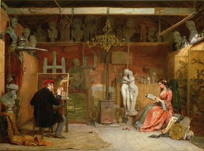 Konstnärens studio av James Digman Wingfield