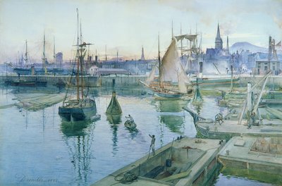 Dundee från hamnen, 1888 av James Douglas