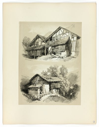 Brunnen, från Picturesque Selections av James Duffield Harding