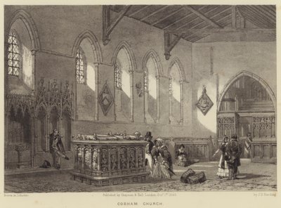 Cobham Church (gravyr) av James Duffield Harding