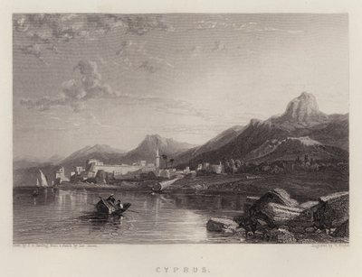 Cypern (färg litho) av James Duffield Harding