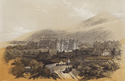 Holyrood Palace (chromolitho) av James Duffield Harding