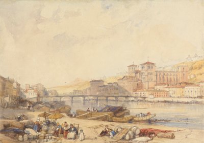 Lyons från Quayside på Rhone av James Duffield Harding