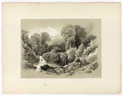 Sledde Bridge, från Picturesque Selections av James Duffield Harding