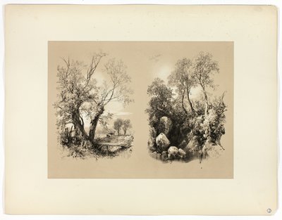 South Brent, från Picturesque Selections av James Duffield Harding
