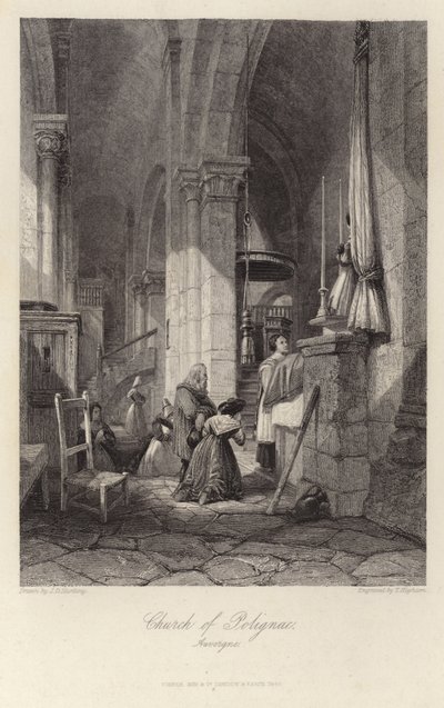 Polignac-kyrkan i Auvergne av James Duffield Harding