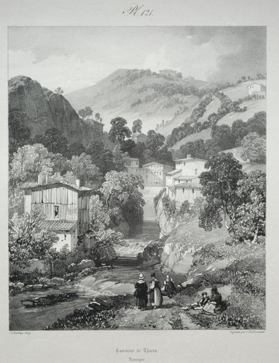 Pittoreska och romantiska resor i det antika Frankrike. Auvergne..., 1825. av James Duffield Harding