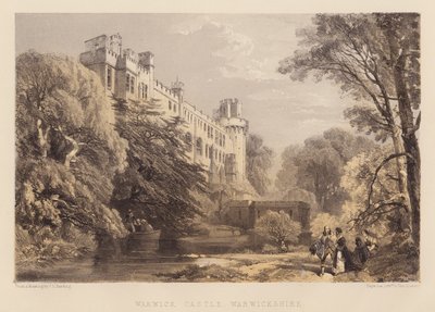 Warwick Castle, Warwickshire (akvatint) av James Duffield Harding