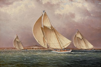 Segling i Bostons hamn av James E. Buttersworth