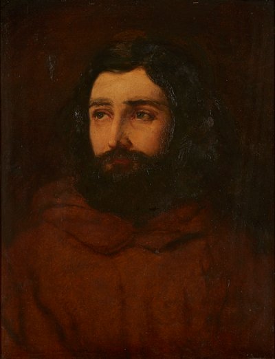 Porträtt av en man (olja ombord) av James Eckford Lauder