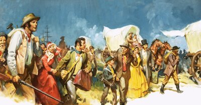 Guldprospekterare strömmar in i Sydafrika av James Edwin McConnell
