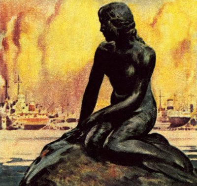 Statyn av den lilla sjöjungfrun i Köpenhamn av James Edwin McConnell