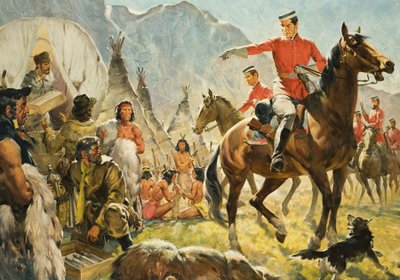 Mounties () och indianer av James Edwin McConnell