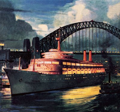 SS Canberra av James Edwin McConnell