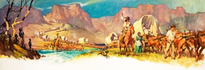 The Great Trek (gouache på papper) av James Edwin McConnell