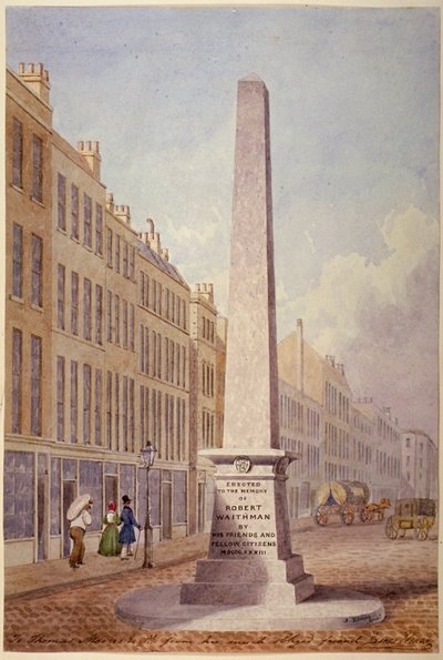 Monument vid korsningen mellan Farringdon Street och Fleet Street, City of London, 1833 av James Elmes