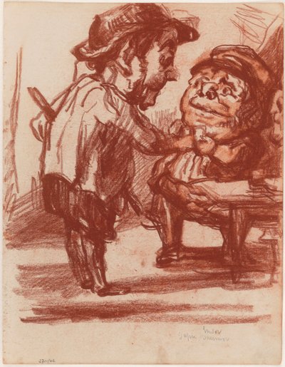 Nach Daumier: Die fröhlichen Jäger av James Ensor