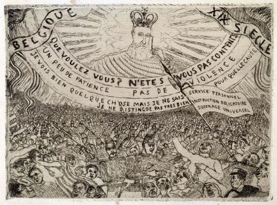 Belgien under 1800-talet av James Ensor