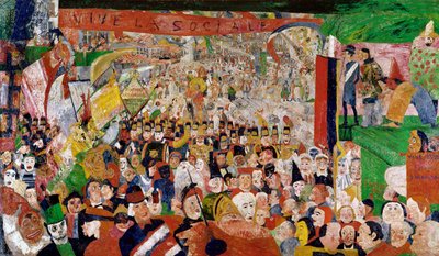 Kristi triumferande intåg i Bryssel av James Ensor