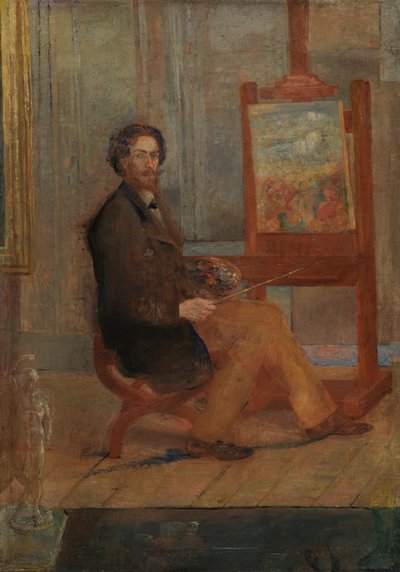 Ensor vid hans staffli av James Ensor
