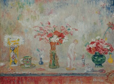 Fantastiskt stilleben, ca. 1917. av James Ensor
