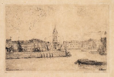 Utsikt över Oostende i öster av James Ensor