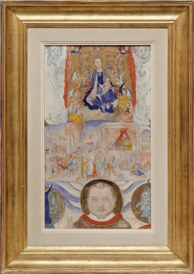 Ikon, porträtt av Eugene Demolder av James Ensor