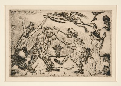 La col?re (Wrath), från portföljen Les p?ch?s capitaux (Dödssynderna) av James Ensor