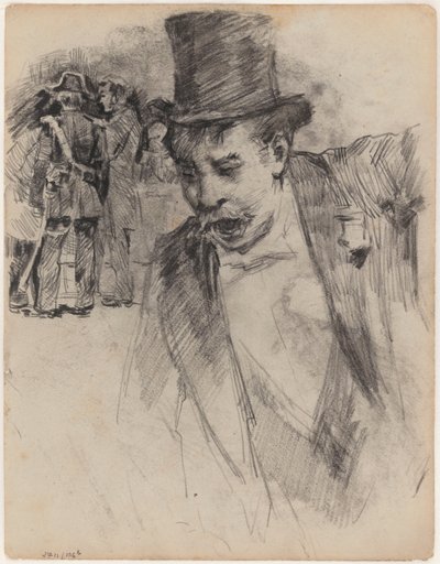 Man med cylinderhatt av James Ensor
