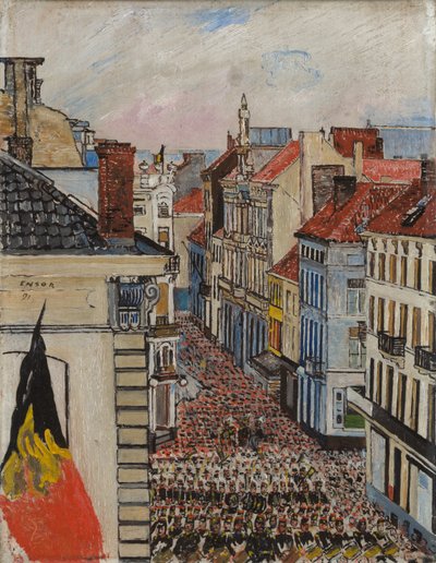 Musik i Vlaanderenstraat av James Ensor