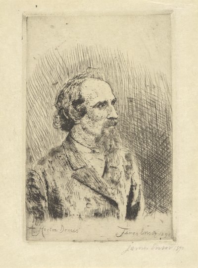 Porträtt av Hector Denis av James Ensor