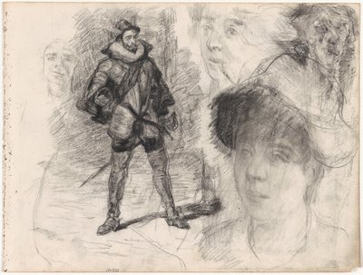 Spansk soldat och fyra ansikten av James Ensor