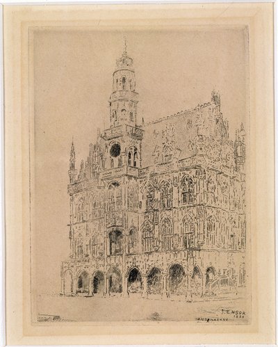 Stadshuset i Oudenaarde av James Ensor
