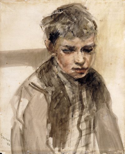 Studie av en ung pojke; Etude de Jeune Garcon av James Ensor