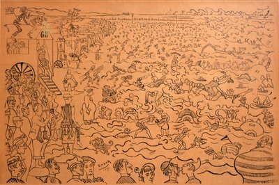 Badet i Oostende av James Ensor