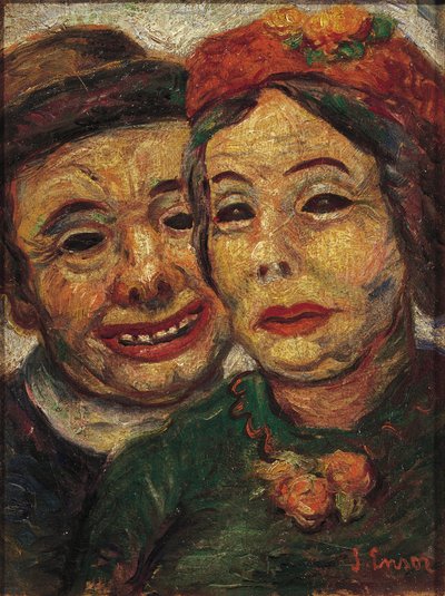 The Masked Couplesスウェーデン語 av James Ensor