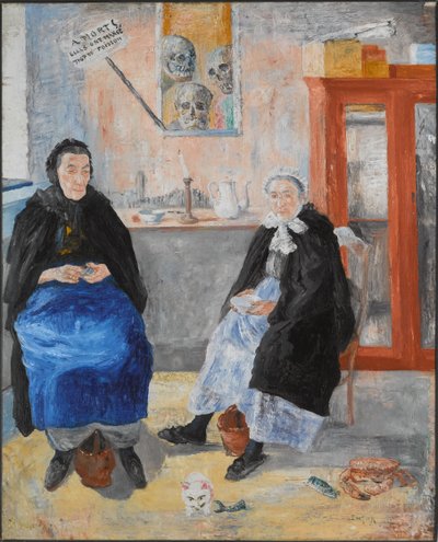 De melankoliska fiskarhustrurna av James Ensor