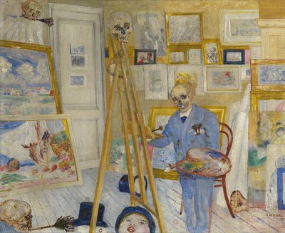 Skelettmålaren, 1896. av James Ensor