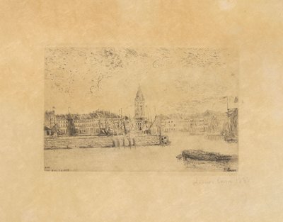 Utsikt över Oostende i öster av James Ensor