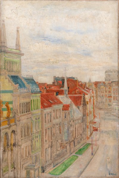 Utsikt över Van Iseghemlaan av James Ensor
