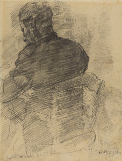 Willy Finch sedd bakifrån av James Ensor